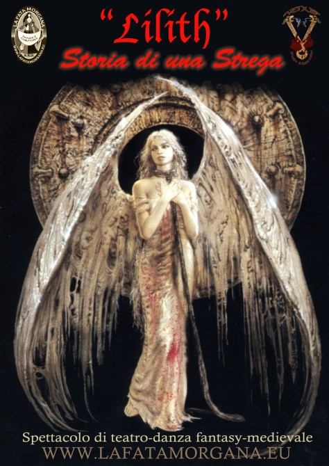 Locandina dello spettacolo Lilith, teatro-danza fantasy medievale con Venus