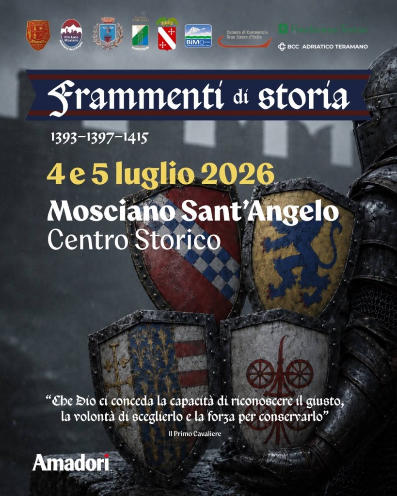 Locandina dell' evento medievale Frammenti di Storia